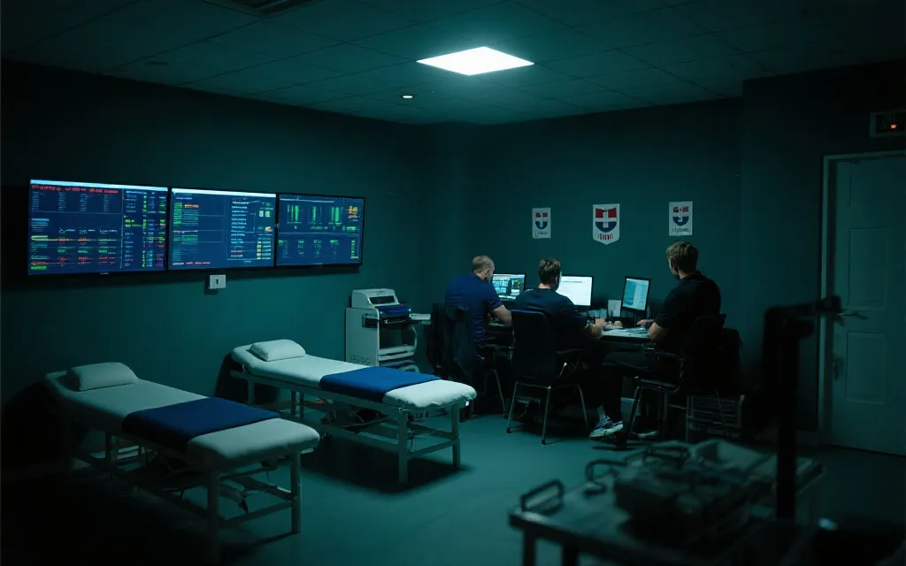 现代国家队后勤与科技支持：数据分析与康复训练场景